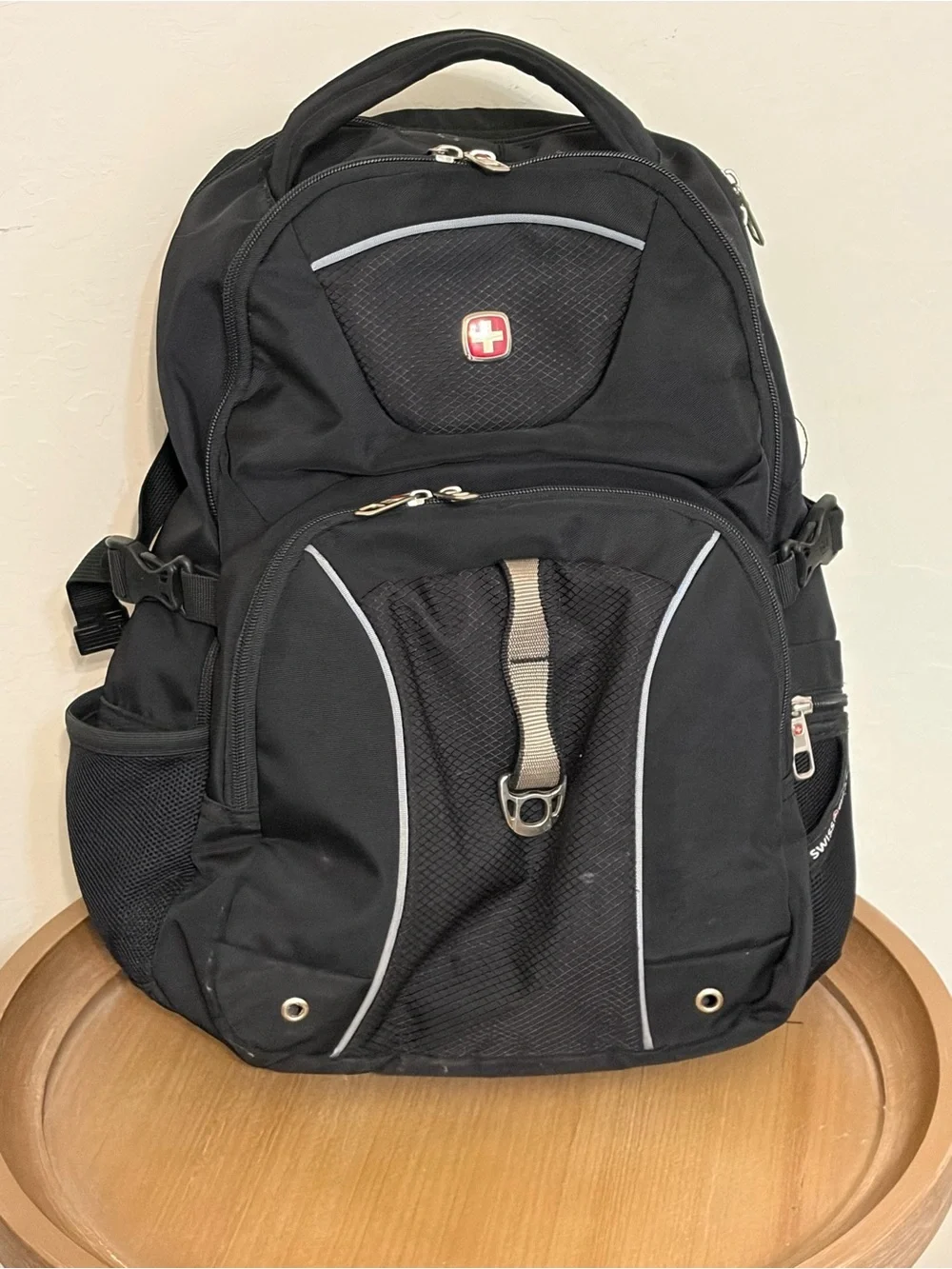 SwissGear Black Airflow Laptop Backpack Multi Compartment Travel School Bag
